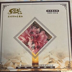 100% Silk Scarf Floral China